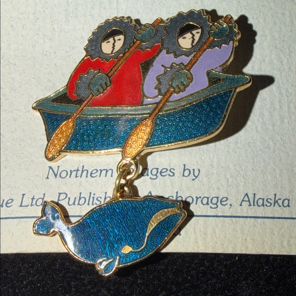 Vintage Enamel Signed Barbara Lavallee Brooch